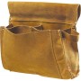 BORSA CARPENTIERE IN CROSTA 3 TASCHE COLORE GIALLO 