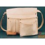 LEATHER BAG FOR CARPENTER THREE POCKETS WITH HAMMER HOLDER AND