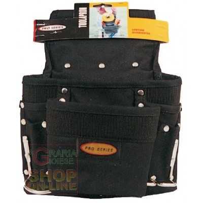 CARPENTER BAG PRO BLACK MULTIPOCKETS
