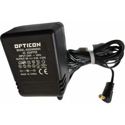 ALIMENTATORE DI CORRENTE OPTICON A50200N0020 AC ADAPTER 9V 0.5A