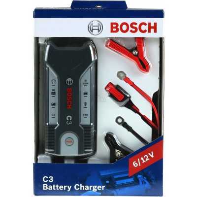 BOSCH C3 CARICABATTERIA PER BATTERIE AUTO E MOTO 6V 12V 