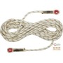 POLYAMIDE SAFETY ROPE Ø 11 MM FOR EASYSTOP LENGTH 10 METERS COLOR WHITE RED