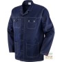 JACKET 100% SANFORISED COTTON GR 250 MULTIPOCKETS SEAMS IN CONTRAST COLOR BLUE TG S XXL