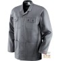 JACKET 100% SANFORIZED COTTON GR 250 MULTI-POCKETS SEAMS IN CONTRAST COLOR GRAY TG S XXL