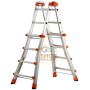 GIERRE PEPPINA MEDIUM EXTENDABLE TELESCOPIC LADDER EN131 KG. 150 4 + 4 STEPS