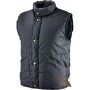 PADDED POLYESTER COTTON VEST WITH INTERNAL MOBILE PHONE HOLDER COLOR BLACK TG SML XL XXL