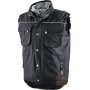 GILET IN POLIESTERE PVC IMBOTTITO IN POLIESTERE COLORE NERO TG M L XL XXL