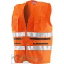 MULTI-POCKET VEST ORANGE 9046 HIGH VISIBILITY SIZE L - XXL