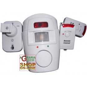 SENSOR ALARM WITH 2 REMOTE CONTROLS 105db siren