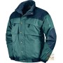 NYLON JACKET PVC INTERIOR IN BLUE GREEN FLEECE SIZE SML XL XXL