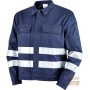 SUPERMASSAUA JACKET 100% COTTON GR 270 WITH BLUE HV BANDS TG 46 64