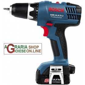 BOSCH DRILL SCREWDRIVER GSR 14.4 V 2 LITHIUM BATTERIES 1.3 AH