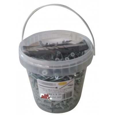 ALLFIX TASSELLI CON VITI F4 E PUNTA PER TRAPANO DA MURO mm. 8