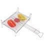 DOUBLE ROUNDED GRILL WITH FEET CM. 35 X 40