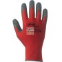 GLOVES IN CONTINUOUS THREAD NYLON LATEX COLOR RED GRAY