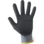 GUANTI IN NYLON PALMO IMPREGNATO IN NITRILE SCHIUMATO DORSO AREATO COLORE GRIGIO NERO TG 7 8 9 10