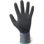 NYLON GLOVES ENTIRELY COVERED IN NITRILE PALM DOUBLE COATED WITH KNIT WRIST