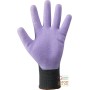 GUANTI IN NYLON NERO PALMO RICOPERTO IN LATTICE DI GOMMA ZIGRINATO COLORE VIOLA TG 8 9 10