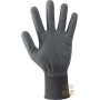 NYLON GLOVES COVERED IN WATER-BASED POLYURETHANE FOAM COLOR BLACK TG 7 10