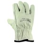 GLOVES IN FULL GRAIN OF WHITE COW