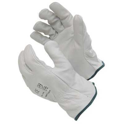 GLOVES FULL GRAIN 211 WHITE SIZE 8 TO 10