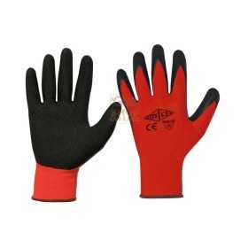 POLYESTER GLOVES COATED IN NON-SLIP LATEX FOAM TG. 8 to 10