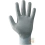 GLOVE WITH DYNEEMA® SUPPORT PALM COVERED IN POLYURETHANE WHITE GRAY SIZE 7 8 9 10