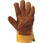 SPLIT GLOVES AND YELLOW CANVAS REINFORCED AND LINED PALM TG 10