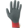 GLOVE IN SYNTHETIC FABRIC PALM COVERED IN RUBBER COLOR RED GRAY SIZE 7 8 9 10