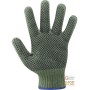 NYLON GLOVES POLYESTER GREEN DOTTED PALM TG UD