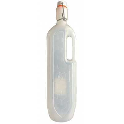 BOTTIGLIA PER ACQUA IN PLASTICA CON TAPPO MECCANICO LT. 1 