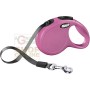 AUTOMATIC LEASH FLEXI NEW CLASSIC WITH PINK RIBBON KG. 12 MT. 3