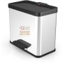 HAILO OKO TRIO 33 WASTE BIN WITH 3 PEDAL CONTAINERS FOR SEPARATE WASTE COLLECTION