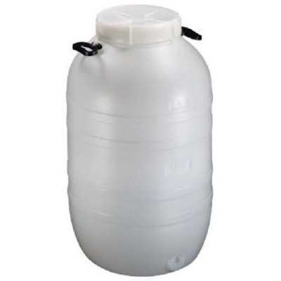 BOTTIGLIONE IN PLASTICA BIANCO BOCCA LARGA LT. 10 