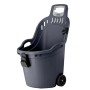 Helpy Cart Carriola multiuso completa di ferma scopa Grigio