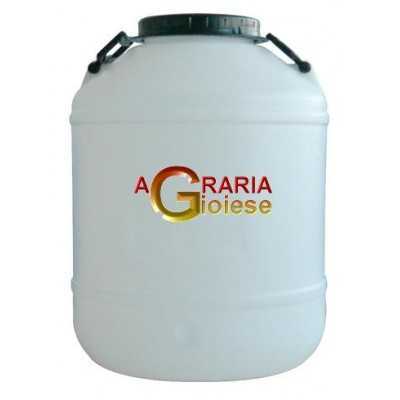 BOTTIGLIONE IN PLASTICA BIANCO COCCA LARGA PRED. LT. 50 
