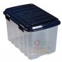 BOX CASSA IN PLASTICA CON COPERCHIO E RUOTE LT. 54 