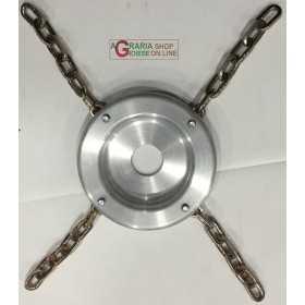 DISC BROGINO FOR BRUSHCUTTER MOWER ALUMINUM WITH 4 CHAINS WITH