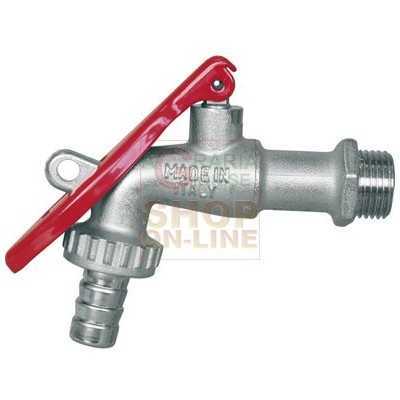 RUBINETTO A SFERA CON PORTAGOMMA BLISTER 1/2 DN 10 PN 16