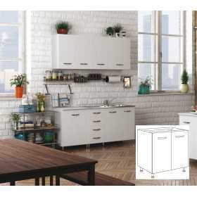 KIT CUCINA BASE CON 2 ANTE cm.80x50x85h. BIANCO