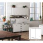 KIT CUCINA PENSILE CON 2 ANTE cm. 80x30x72h. BIANCO .