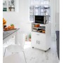 KIT MOBILE PORTAFORNO CON 1 CASSETTO E 2 ANTE cm. 59x40x92h. BIANCO CEMENTO.