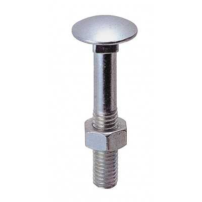 BULLONI PER LEGNO IN ACCIAIO ZINCATO MM. 10x120 PZ. 5 