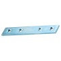 PLATES WITH 4 STRAIGHT HOLES IN GALVANIZED STEEL CM. 8 PCS. 5