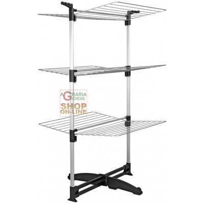 METALTEX CYCLONE VERTICAL CLOTHING RACK WITH THREE FLOORS