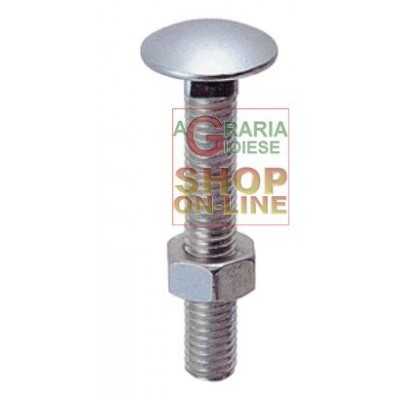 BULLONI ZINCATI A LEGNO CON DADO TTQST UNI-5732 8 X 40 PZ. 10 