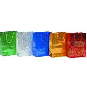 ASSORTED LASER CHRISTMAS GIFT ENVELOPES 25X20 CM