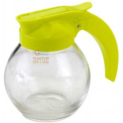 METALTEX MILK DISPENSER FOR LIQUIDS IN GLASS PLASTIC LID