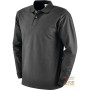 POLO SHIRT LONG SLEEVE 100% COMBED COTTON GR 190 CA COLOR BLACK TG M XXL