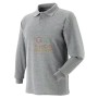 LONG SLEEVE POLO SHIRT IN COMBED COTTON COLOR GRAY MELANGE SIZE FROM SA XXL